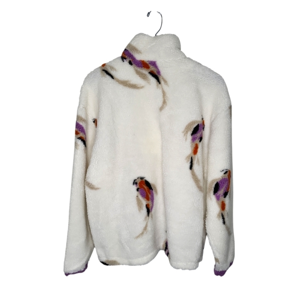 TAYLOR SWIFT Women's Sweat Shirt Size 2XL Koi Fish 1/4 Zip Sherpa Pullover - Picture 6 of 12